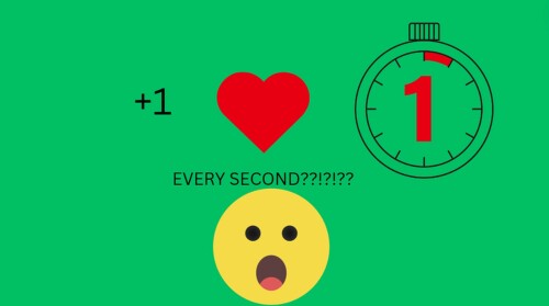 Every Second You Get +1 Health. 