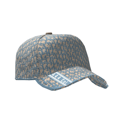 Gorra Oblique De Diseñador Blue (Hacia Atrás)