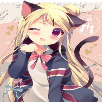 kawaii anime cat girl Roblox decal