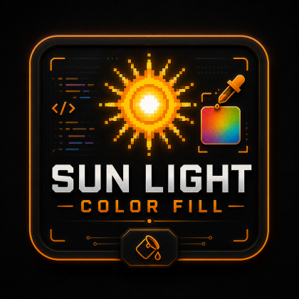 Sun Light Fill Coloring demo