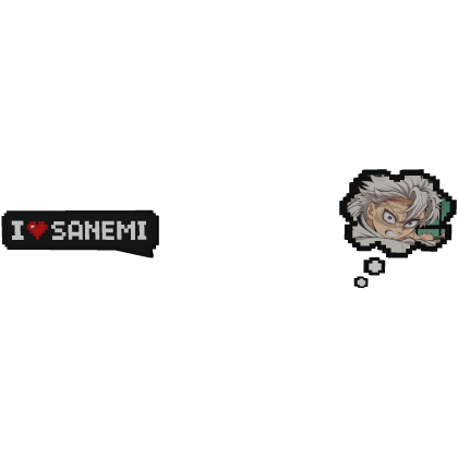 Sanemi Demon Slayer | Love Text + Thinking Bubble