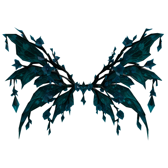 FLOWER WINGS BLUE style y2k MOE Vkei ALAS