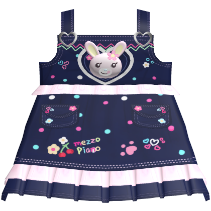 🍓 mezzo piano mimi overalls dark denim