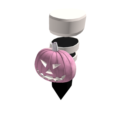 Pink/White Halloween Pumpkin Addon (For Korblox) thumbnail