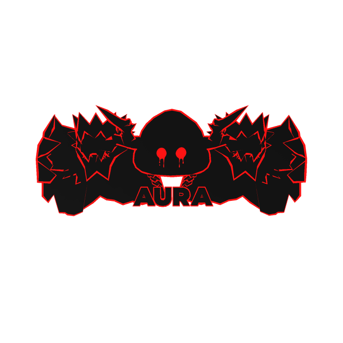 Cartoony Red Hood Aura Dragon Wings Combo