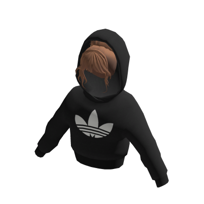 adidas Black Crophoodie With Blonde Updo thumbnail