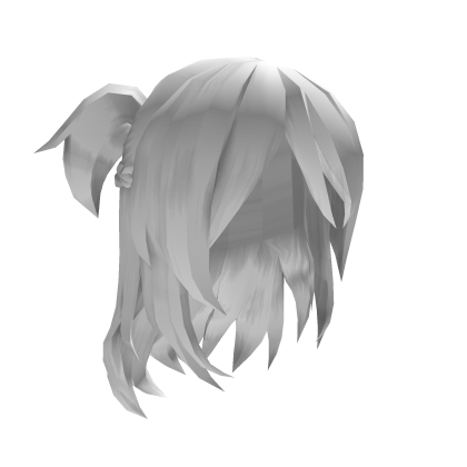 ♡ Messy Cute Pigtails Braid Hair - Heavenly White 
