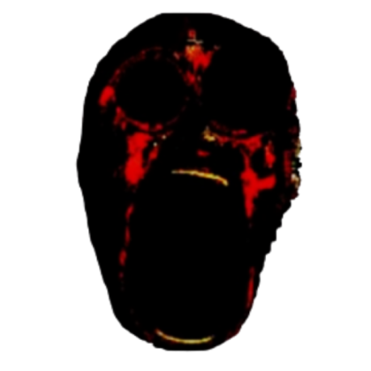 Distorted Scream Face
