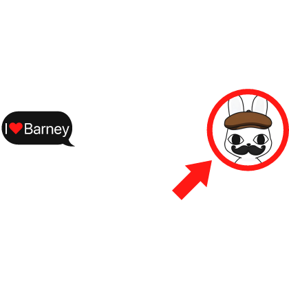 Barney Animal Hospital Red Circle + Text Combo Roblox item