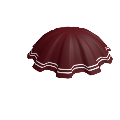 Crimson Pleated Skirt