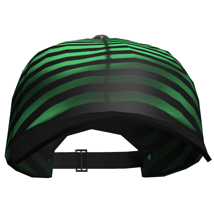 green striped grunge distressed cap