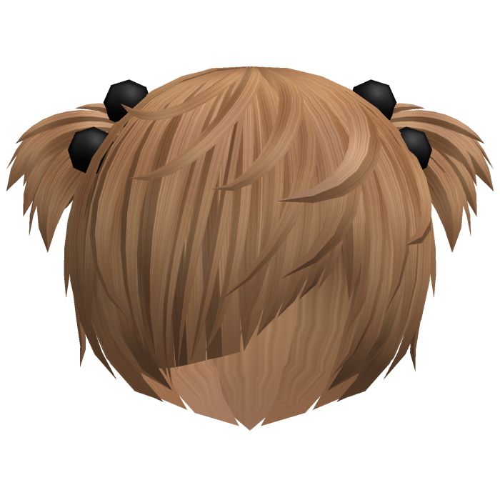 (//_^) ginger messy anime vkei emo hair w buns