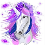 Cloudy Midnight Unicorn