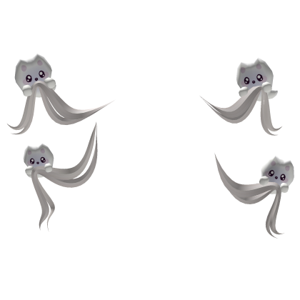 ♡ : kitty ghost hair in blonde Roblox item