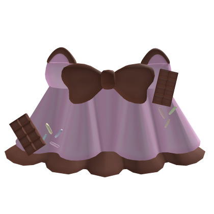 ♡ 🐾 Cutesy Pink Dark Brown Chocolate Dress  🐾 ♡