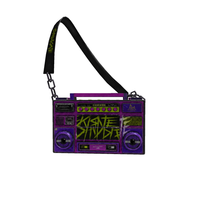Syndicate Boombox Purse - Ultraviolet Acid