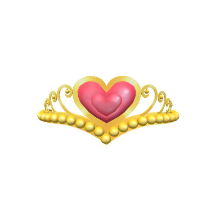 Golden Lovely Heart Tiara