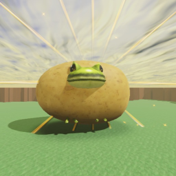 praise the potato frog