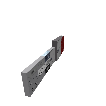 building brick set with (bullet holes)