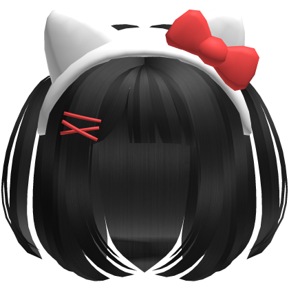 Ribbon Cat Ear Bob Hair 🎀