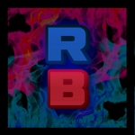 red and blue fire