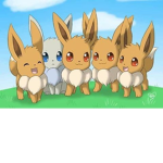 eevee and friends :D