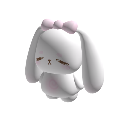 Cute tired bunny plushie