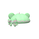 Strawberry Matcha Boba Bear Beret