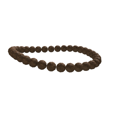 simple brown bead necklace 3.0