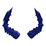 Blue Spiked Despair Horns
