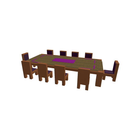 Medieval Style Table With Chairs