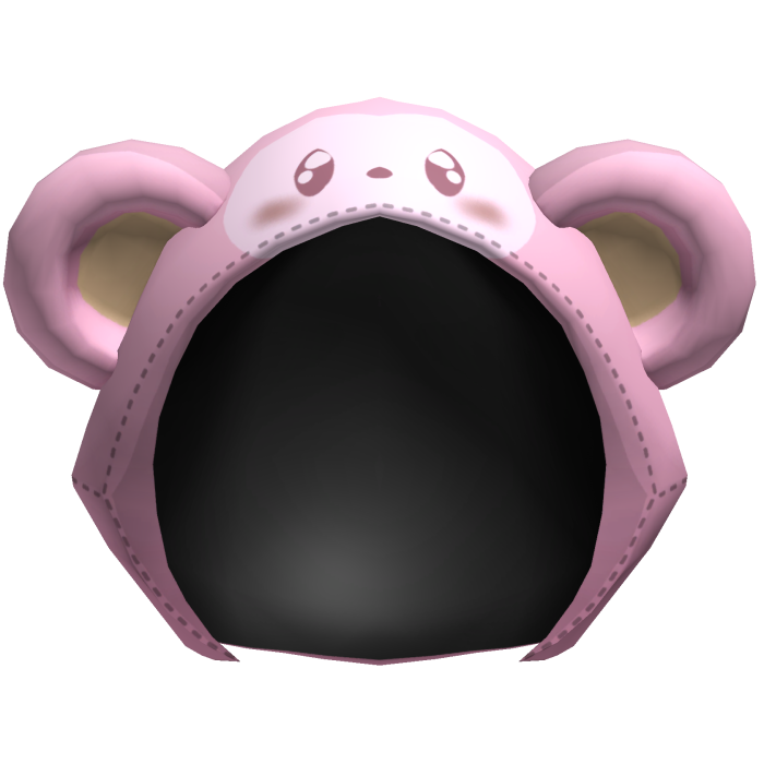 Pink Kawaii Monkey Plush Hood