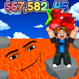 Survive LAVA for Lucky Blocks!