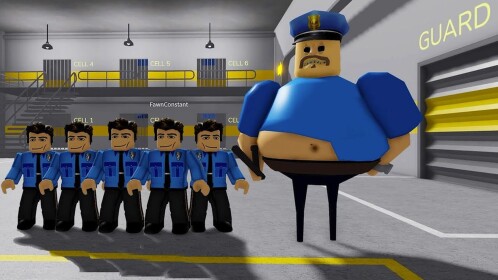 POLICE PLAYERS PRISON RUN! (Obby)