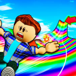 Super Fun Easy Rainbow Slide Obby