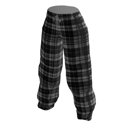 Grey Plaid Pajama Sweatpants