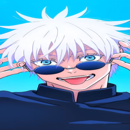 jujutsu-kaisen-grimacing-satoru-gojo-wallpaper Roblox decal