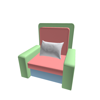 pastel chair