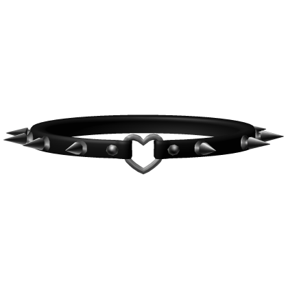 3.0 spiked heart choker in black Roblox item