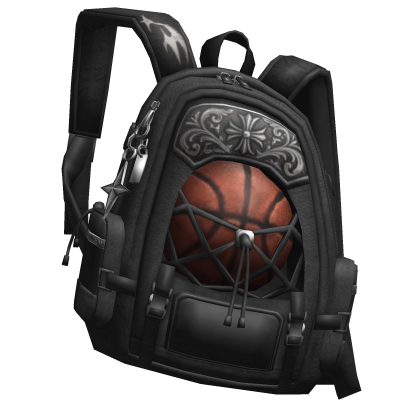 Black Designer Basketball Backpack Bag [1.0]