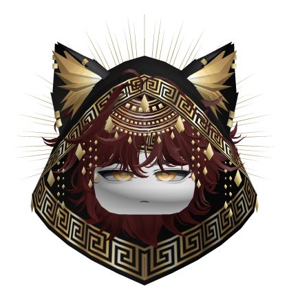 Egyptian Mullet w/ Divine Gold Black Hood