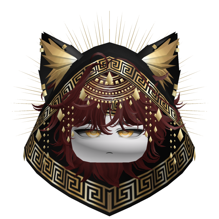 Egyptian Mullet w/ Divine Gold Black Hood