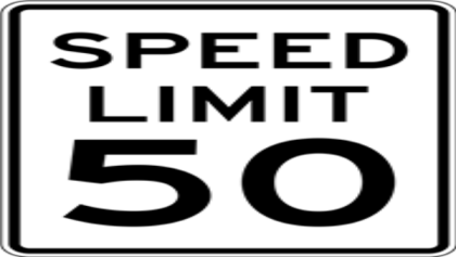 Speed Limit 50 Sign Roblox decal