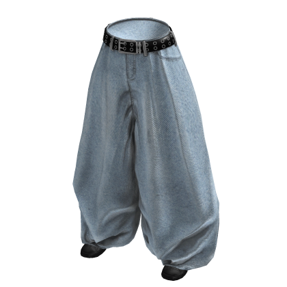 Vintage Baggy Jeans Washed Light Blue