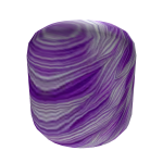 Purple Painted Head