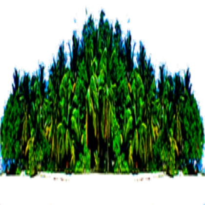 Palm trees beach background Roblox decal