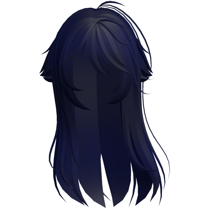 Blue Shy Moe Cat Girl Windy Whispy Hair