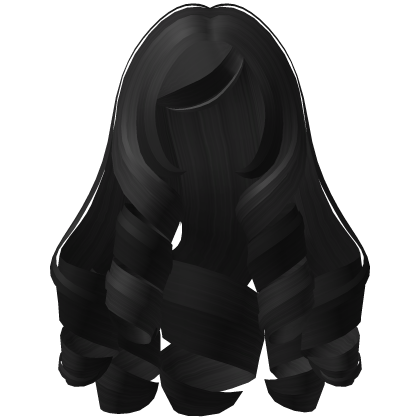 ૮꒰ྀི babydoll bouncy curly hair black ꒱ྀིა Roblox item