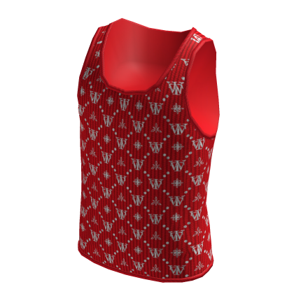 red designer tank top thumbnail