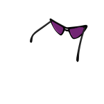 Purple Maniac Glasses